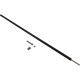 Fence Support Pole, GLI Pool Products, Designer Black, 4' : 99-30-4300532