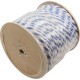 Polypropylene Rope, 3/8"dia, 2 White 1 Blue Strand, 600ft : PPR38600BW