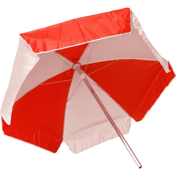 Umbrella, Kemp, Red/White, 6ft, Polyester : 12-008-RED/WHI