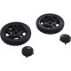 Wheel Assembly, Aqua Products, 2670BK Drilled : S2670BK-H