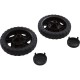 Wheel Assembly, Aqua Products, 2670BK Drilled : S2670BK-H