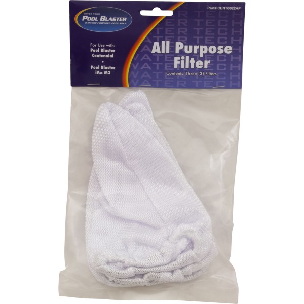 Filter Bag, Water Tech, iVacM3, All Purpose, 3 Pack : P22X022AP-3