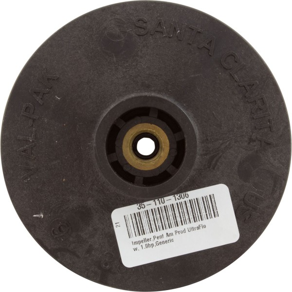 Impeller, Pent Am Prod UltraFlow, 1.0hp, Generic : V38-124