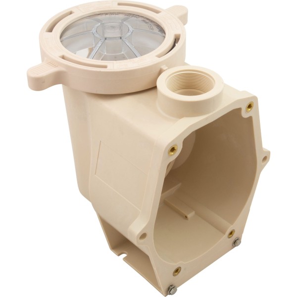 Trap/Pump Body, Pentair Purex IntelliFlo VF/VS, Almond : 357243
