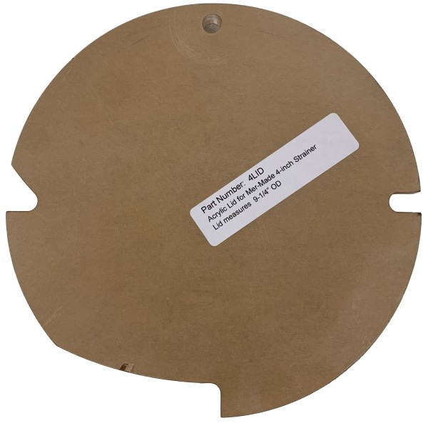 Lid, Mer-Made, 4", 9-1/4"OD : 4LID