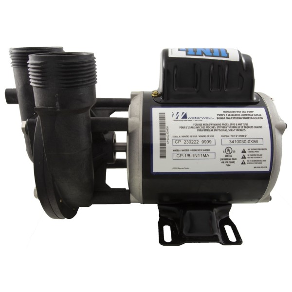 Pump, Circ, Waterway Uni-Might, 1/8hp, 115v, 1-Spd, 48Fr, 50/60Hz : 3410030-0X86