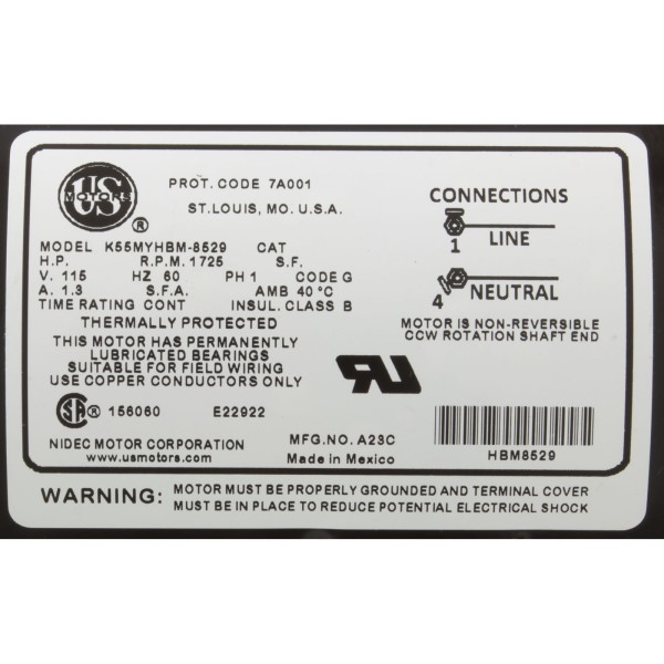Pump, Circ, Waterway Uni-Might, 1/8hp, 115v, 1-Spd, 48Fr, 50/60Hz : 3410030-0X86