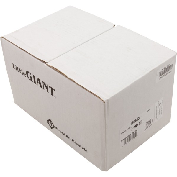 Pump, Circulation, Little Giant 3-MD-SC, 750 GPH, 190W, 6' Cord : 581503