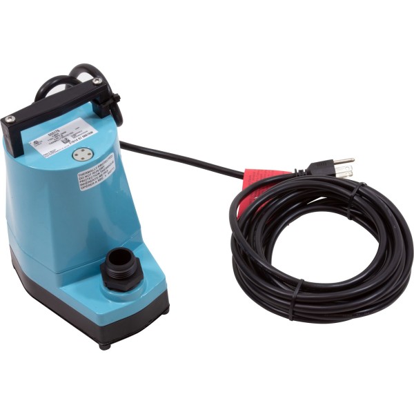 Pump, Submersible, Little Giant 5-MSP, 1/6hp, 115v, 1"fpt, 25ft : 505025