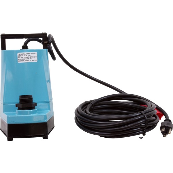 Pump, Submersible, Little Giant 5-MSP, 1/6hp, 115v, 1"fpt, 25ft : 505025